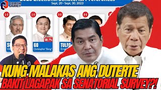 DUTERTE LANG MALAKAS BAKIT BUMABAGSAK SA SENATORIAL SURVEY [upl. by Nitsugua114]