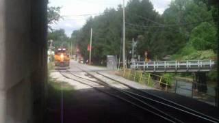 GSMR departs Dillsboro with 711 leading [upl. by Hungarian363]