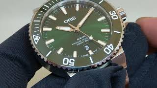 【話題綠水鬼】ORIS 豪利時 Aquis 潛水錶 [upl. by Sesilu]