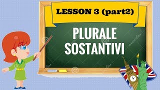 Corso di inglese 3 2  PLURALE DEI NOMI [upl. by Ennire337]