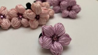 Come realizzare i fiori in filo how to make flowers in threadflowers 3D [upl. by Blodgett990]