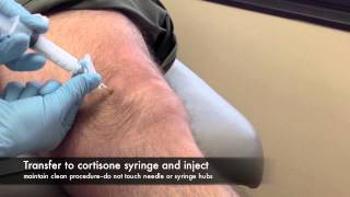 SdMskProject Knee Injections Part 3 Aspiration and Injection Techniques [upl. by Theone]