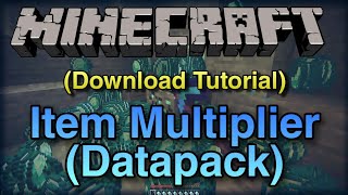 Minecraft  item multiplier datpack download mod  pc [upl. by Anuat]