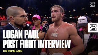 Logan Pauls PASSIONATE Victory Speech After Defeating Dillon Danis  THE PRIME CARD [upl. by Nwotna]