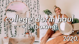 COLLEGE DORM HAUL  UNBOXING 2020  Amazon Urban Outfitters Target Ikea amp more [upl. by Kreg576]