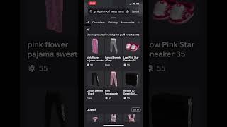 Pink palm puff sweatpants in Roblox Part 2 [upl. by Cairns]