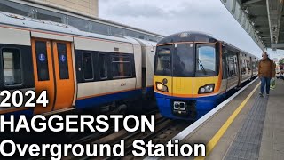 HAGGERSTON Overground Station 2024 [upl. by Larred]