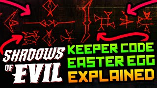 BO3 ZOMBIES EASTER EGGS FORGOTTEN SHADOWS OF EVIL KEEPER CODE EXPLAINED [upl. by Idnyc]