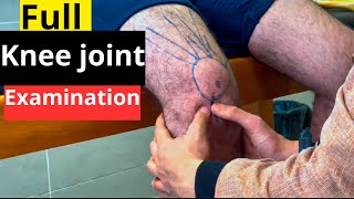 Knee joint examinationفحص كامل لمفصل الركبة [upl. by Gladine]