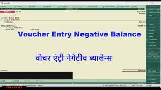 22 Tally ERP 9 Voucher EntryNegative BalanceHow to Entry Daily VoucherampHow to Fix NegativeBalance [upl. by Airtemak3]