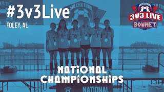 3v3Live Soccer National Championships  Foley AL  20231125  26 [upl. by Eeldivad]