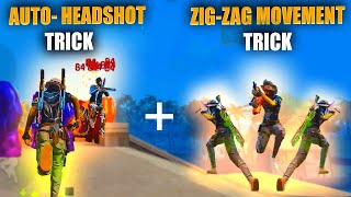 Top 5 New ZigZag Movement  AutoHeadshot Trick Hindi  Raistar Fast Movement amp Headshot Trick FF [upl. by Timon]