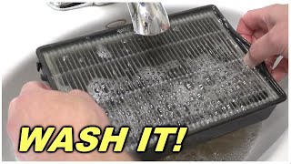 How to effectively WASH a quotdisposablequot HEPA filter [upl. by Acinonrev]