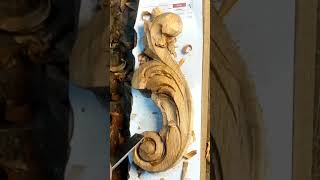 Woodcarving tutorial for beginnerswoodcraft asmr Wooden art and craft at homeshorts carving [upl. by Ilzel]