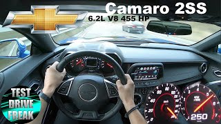 2017 Chevrolet Camaro 2SS 62L V8 455 HP TOP SPEED AUTOBAHN DRIVE POV [upl. by Dorcy]