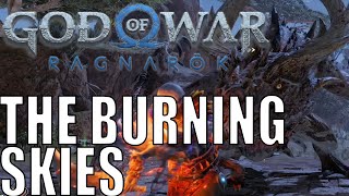 God of War Ragnarok  The Burning Skies Favor Quest Guide Casualty of War The Hourglass [upl. by Ylreveb]