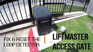 LiftMaster Access Gate  How To Reset Loop Detectors [upl. by Digirb]