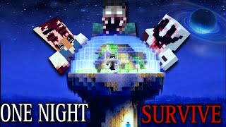 ONE NIGHT SURVIVE MINECRAFT  MINECRAFT HORROR STORY HINDI DefusedDevil [upl. by Yeloc]