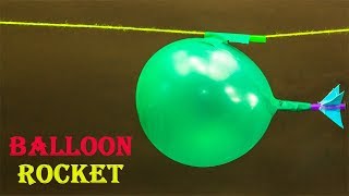 Science Projects  Balloon Rocket [upl. by Anne-Corinne]