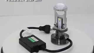 H4 Mini Projector Led Headlight Bulbs [upl. by Lemaj460]