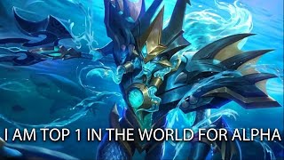 AM I TOP 1 IN THE WORLD FOR ALPHA MOBILE LEGENDS [upl. by Jagir]