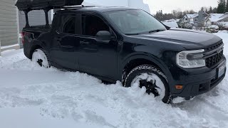 Ford Maverick Snow Challenge I got stuck [upl. by Eceeryt]