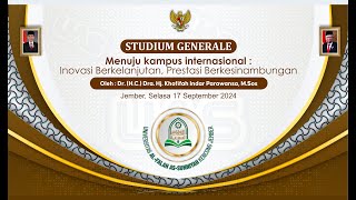 LIVE STUDIUM GENERALE MENUJU KAMPUS INTERNASIONAL INOVASI BERKELANJUTAN PRESTASI BERKESINAMBUNGAN [upl. by Volding]