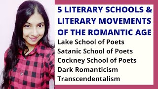 5 Literary Schools and Literary Movements of the Romantic Age  Lake Poets  Transcendentalism [upl. by Rakso535]