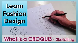 How To Use A Croquis For Fashion Sketching  What Is A Fashion Croquis  Learn Fashion Design Online [upl. by Ahkihs]