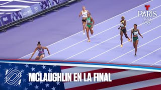 Sydney McLaughlin de USA clasifica a la final de 400 m con Vallas  Juegos Olímpicos París 2024 [upl. by Renrag]