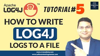 Log4j Tutorial 5  How to write Log4j Logs to a File [upl. by Lashar]