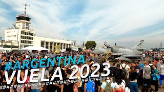 FESTIVAL AÉREO ARGENTINA VUELA 2023  BASE AÉREA DE MORÓN  BUENOS AIRES  ARGENTINA Walking 4K [upl. by Ennovehs191]