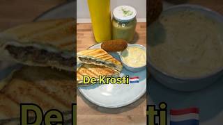 Kroket op een tosti🤯 kroket eten lekker holland [upl. by Armando]