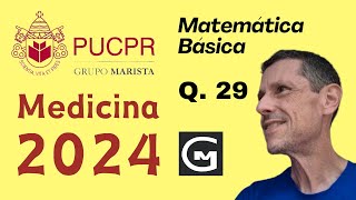 REGRA DE TRÊS  Vestibular de Medicina  PUCPR 2024  Questão 29 [upl. by Clevey]