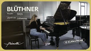 1905er Blüthner Flügel mit Jubiläumsgussplatte in der 🎹 Pianelli Klangprobe mit Johanna [upl. by Dill555]