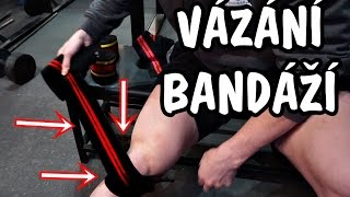 JAK UVÁZAT BANDÁŽE NA KOLENA Můj osobní postup [upl. by Swithbart]