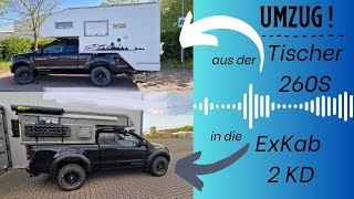 Umzug aus der Luxus Wohnkabine in die Expeditionskabine  Tischer vs ExKab [upl. by Aehsila]