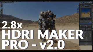 BLENDER 28x  HDRI MAKER 20 PRO ADDON  JUST EPIC [upl. by Eizle]