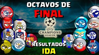 OCTAVOS DE FINAL  IDA  UEFA CHAMPIONS LEAGUE  Countryballs [upl. by Howell]