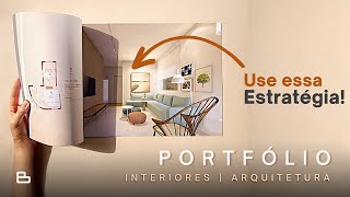 Como fazer um Portfólio de Interiores  Estratégias para Arquitetos e Designers [upl. by Salomie]