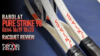 Babolat Pure Strike 98 Gen4 Tennis Racquet Review  Tennis Express [upl. by Nagaet]