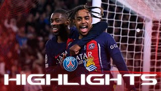 HIGHLIGHTS  PSG 20 REAL SOCIEDAD ⚽️🏆 UCL [upl. by Euqinahc]