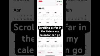 Scrolling as far as my calendar goes to travel forward in time time timetravel calendar [upl. by Ainatnas]