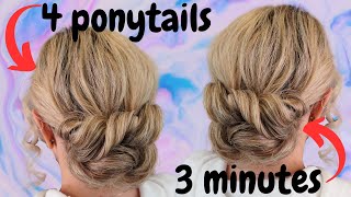 EASY chignon hair tutorial  chignon bun hairstyle [upl. by Kirsti]