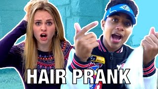 IVEYS SURPRISE HAIRCUT PRANK ft Justin [upl. by Eiznik]