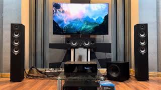 Elac F52 Front  C52 Surr B52  Sub 1020 ขับด้วย Yamaha RXV6A [upl. by Akina]