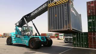 Almajdoue konecrane reach stacker [upl. by Hamnet482]