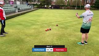 European Championships 2024  4th session Gents pairs Guernsey v Switzerland [upl. by Sabu]