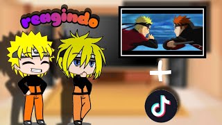 dimensão do menma e Naruto reagindo à naruto vs pain e  tik tok [upl. by Cindy]