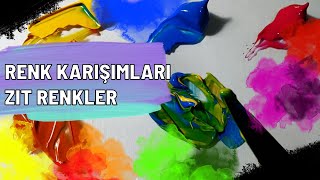 Renk Karışımları  Zıt renkler  Kahverengi Nasıl Elde Edilir Color Mixing  Color Contrast [upl. by Nepsa]